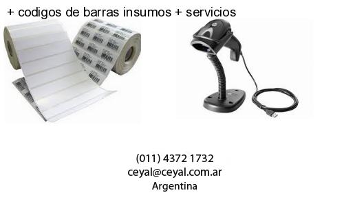   codigos de barras insumos   servicios
