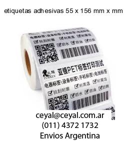 etiquetas adhesivas 55 x 156 mm x mm