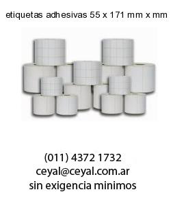 etiquetas adhesivas 55 x 171 mm x mm