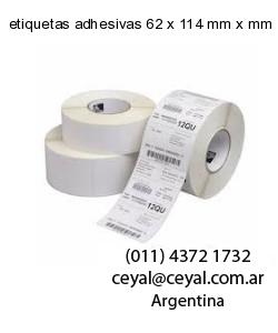 etiquetas adhesivas 62 x 114 mm x mm