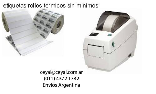 etiquetas rollos termicos sin minimos