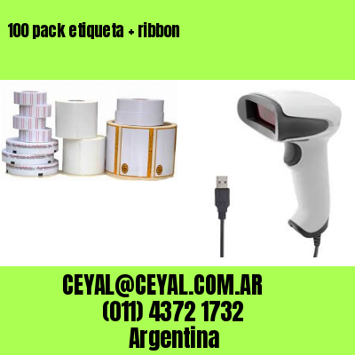100 pack etiqueta   ribbon
