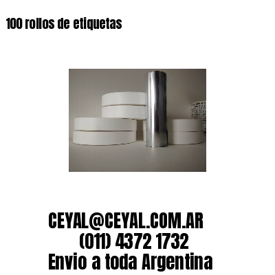 100 rollos de etiquetas