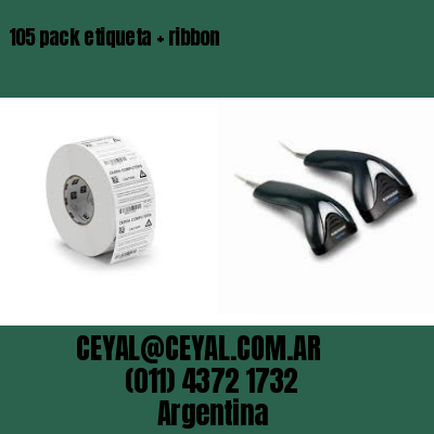 105 pack etiqueta   ribbon