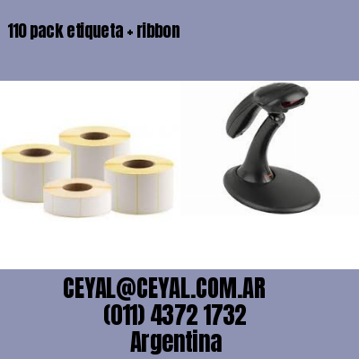 110 pack etiqueta   ribbon