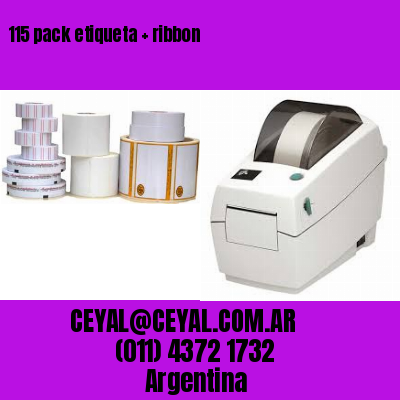 115 pack etiqueta   ribbon
