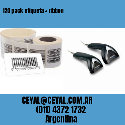 120 pack etiqueta   ribbon
