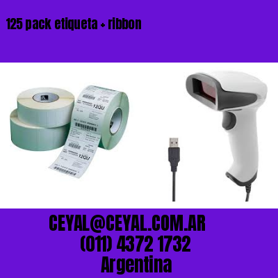 125 pack etiqueta   ribbon
