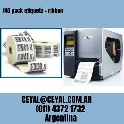 140 pack etiqueta   ribbon
