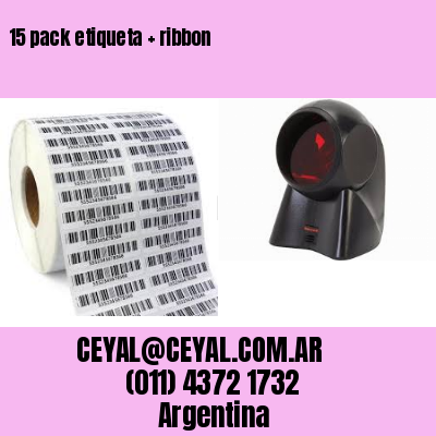 15 pack etiqueta   ribbon