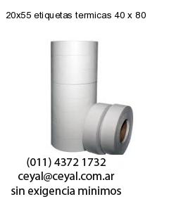 20×55 etiquetas termicas 40 x 80