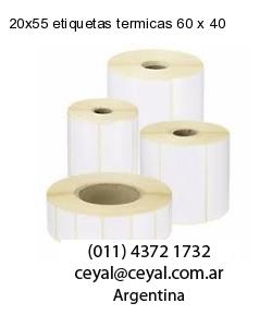 20×55 etiquetas termicas 60 x 40