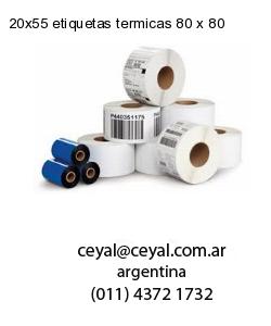 20×55 etiquetas termicas 80 x 80