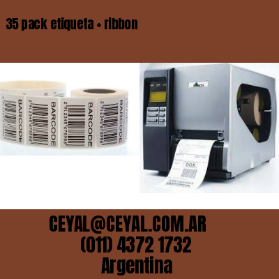 35 pack etiqueta   ribbon