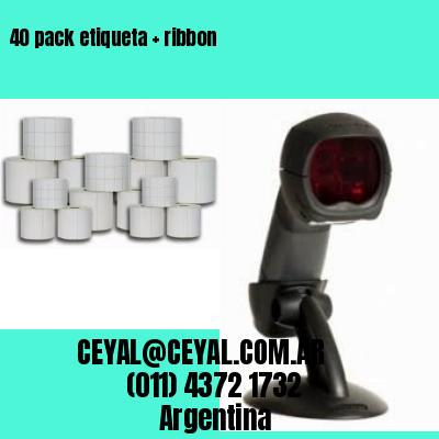 40 pack etiqueta   ribbon