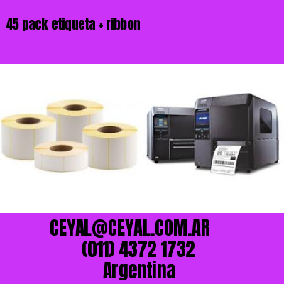 45 pack etiqueta   ribbon
