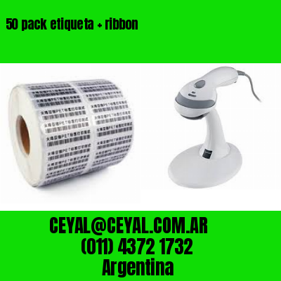 50 pack etiqueta   ribbon