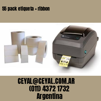 55 pack etiqueta   ribbon