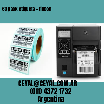 60 pack etiqueta   ribbon