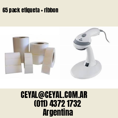65 pack etiqueta   ribbon