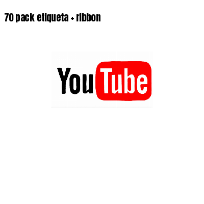 70 pack etiqueta ribbon