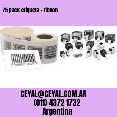 75 pack etiqueta   ribbon