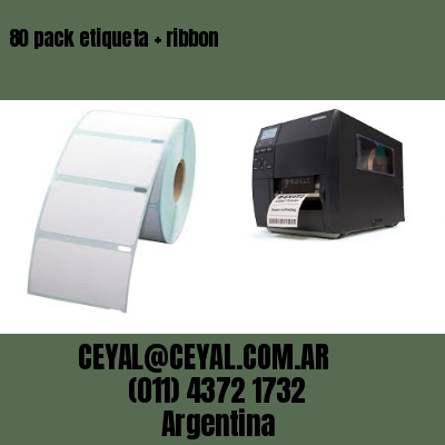 80 pack etiqueta   ribbon