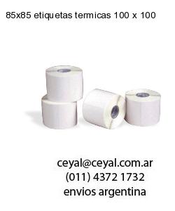 85×85 etiquetas termicas 100 x 100