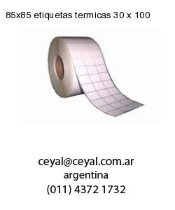 85×85 etiquetas termicas 30 x 100