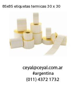 85×85 etiquetas termicas 30 x 30