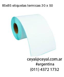 85×85 etiquetas termicas 30 x 50