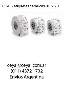 85×85 etiquetas termicas 30 x 70