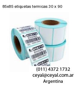 85×85 etiquetas termicas 30 x 90