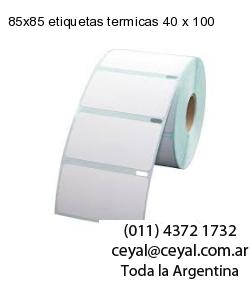 85×85 etiquetas termicas 40 x 100