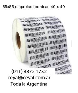 85×85 etiquetas termicas 40 x 40