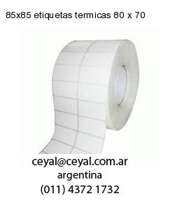 85×85 etiquetas termicas 80 x 70
