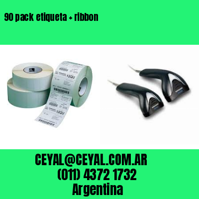 90 pack etiqueta   ribbon