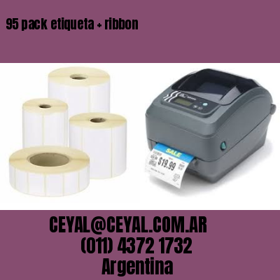 95 pack etiqueta   ribbon