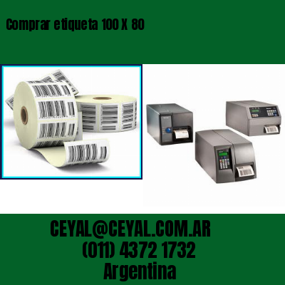Comprar etiqueta 100 X 80