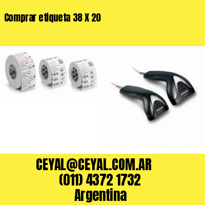 Comprar etiqueta 38 X 20