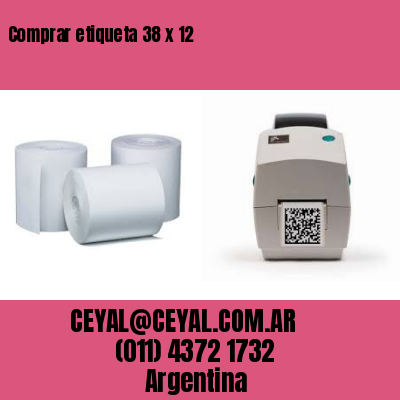 Comprar etiqueta 38 x 12