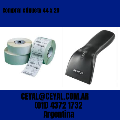 Comprar etiqueta 44 x 20