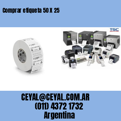 Comprar etiqueta 50 X 25