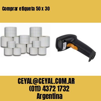 Comprar etiqueta 50 x 30