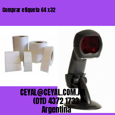 Comprar etiqueta 64 x32