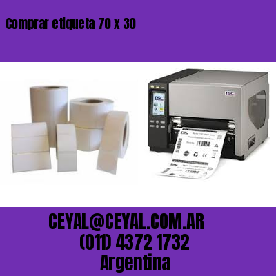 Comprar etiqueta 70 x 30