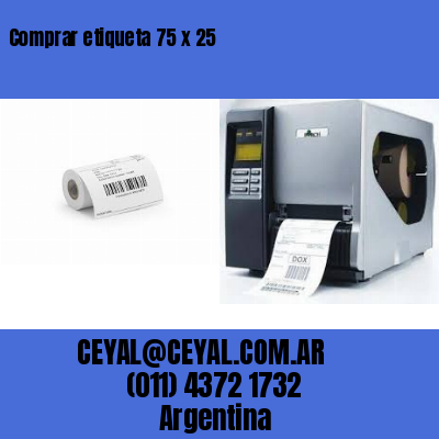 Comprar etiqueta 75 x 25