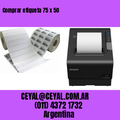 Comprar etiqueta 75 x 50