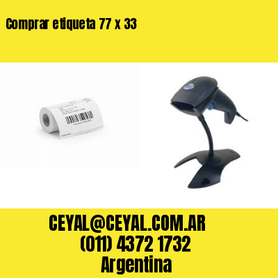 Comprar etiqueta 77 x 33