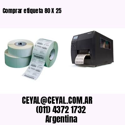 Comprar etiqueta 80 X 25